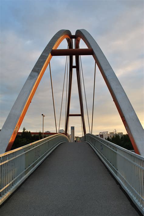 Free Images : cloud, architecture, sky, road, pavement, suspension bridge, evening, landmark ...