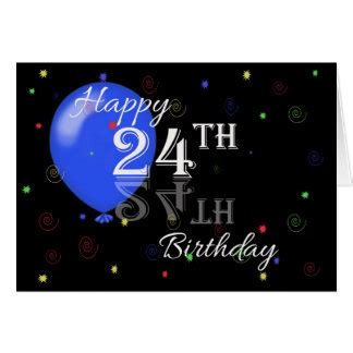 Happy 24th Birthday Cards - Invitations, Greeting & Photo Cards | Zazzle