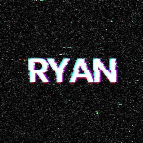 Psd Ryan male name typography glitch effect | free image by rawpixel.com / Kappy Kappy ...