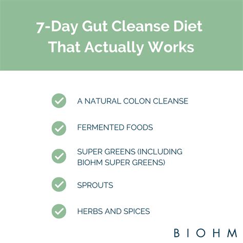 7-Day Gut Cleanse Diet That Actually Works | Cleanse diet, Natural ...