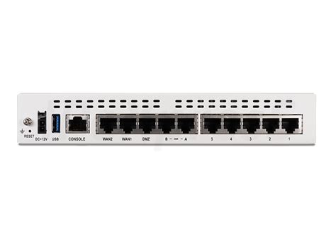 Fortinet FG-60F 10 x GE RJ45 ports (including 7 x Internal Ports, 2 x WAN Ports, 1 x DMZ Port ...