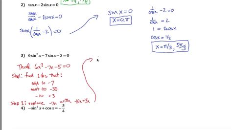 Trig Worksheet Part 1 - YouTube