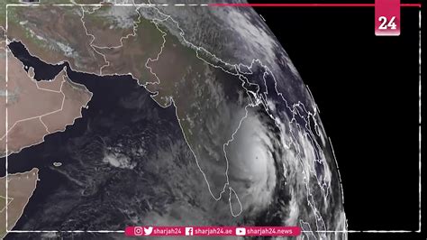 Satellite images of cyclone Amphan - YouTube