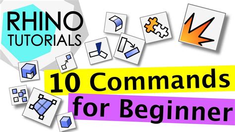 RHINO TUTORIALS - 10 Commands for Beginners to design like PRO - YouTube