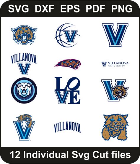 Villanova Wildcats Svg Bundle | Villanova Wildcats Basketball PNG Pack