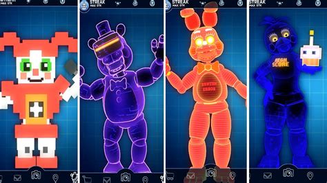 FNAF AR Arcade Mayhem Animatronics Workshop Animations - YouTube