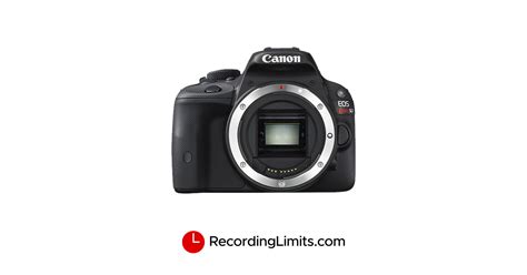 Canon EOS Rebel SL1 Video Recording Limits