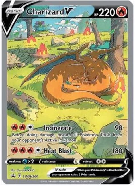 Buy Charizard V SWSH260 - Pokemon Black Star Promo - Alternate Art Holo - Ultra Premium ...