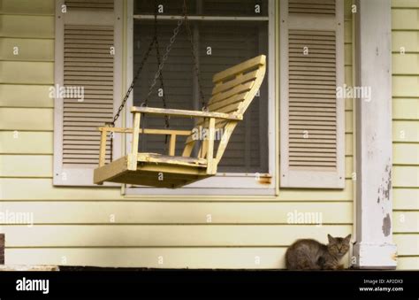 Front Porch Swing Stock Photo - Alamy