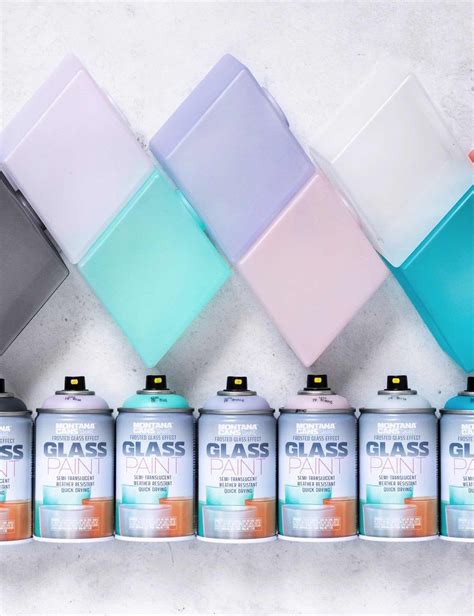 Frosted Glass Spray Paint Colors