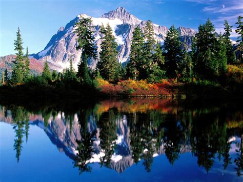 Beautiful Lake and Mountain Scenery Backgrounds | Scenery Backgrounds