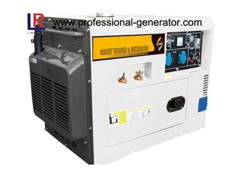 5.5kVA Single Phase Electric Start Silent Type Diesel Welder Generator for Home