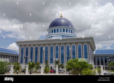 Borneo, Brunei. Capital city of Bandar Seri Begawan, legislative assembly building where ...