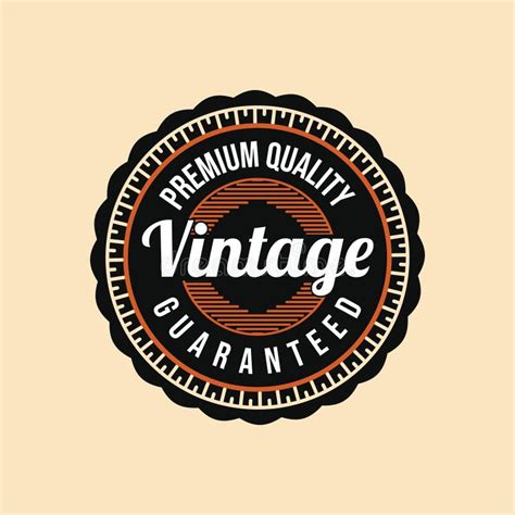 Vintage Element. Retro Badge. for Clothing Logo Ideas. Inspiration Logo Design. Template Vector ...