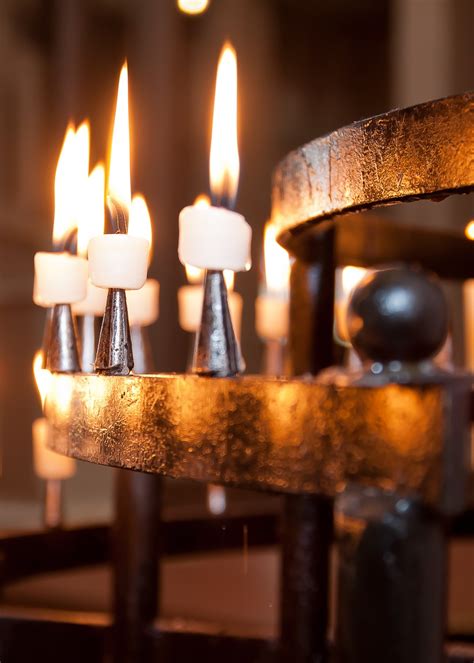 Free Images : table, wood, building, bell, flame, religion, church ...