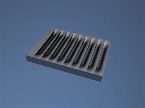 Louvers for technical application such as air vents 3D model | CGTrader