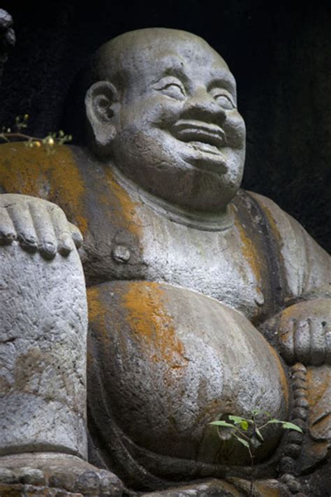 Laughing Buddha in a cave at Lingyin complex | Lingyin temple complex | Hangzhou | Travel Story ...