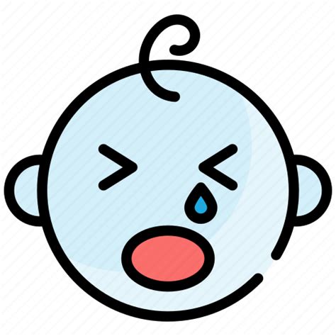 Cryinh baby, weeping, crying, sad, face, emoji, emotion icon - Download ...