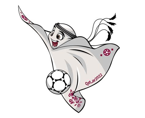 Mascot Fifa World Cup Qatar 2022 official Logo Mondial Champion Symbol ...