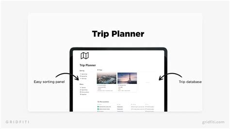 The Best Notion Travel Templates to Plan Your Trip Itinerary | Gridfiti