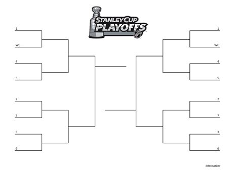 Stanley Cup Playoff Bracket Printable