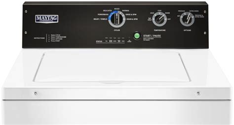 Maytag MAWADRGW575 Side-by-Side Washer & Dryer Set with Top Load Washer and Gas Dryer in White