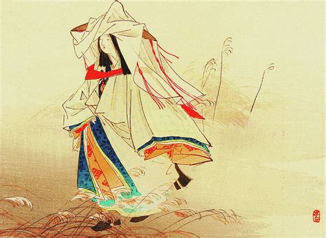 Bijin in Heian Period Painting by Kajita Hanko - Pixels