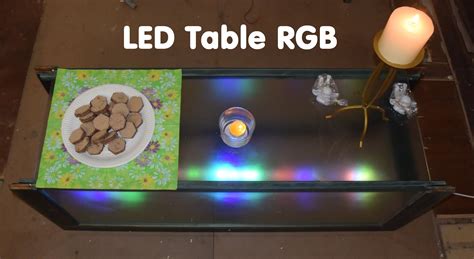 DIY RGB Glass Table LED Illuminated Tutorial