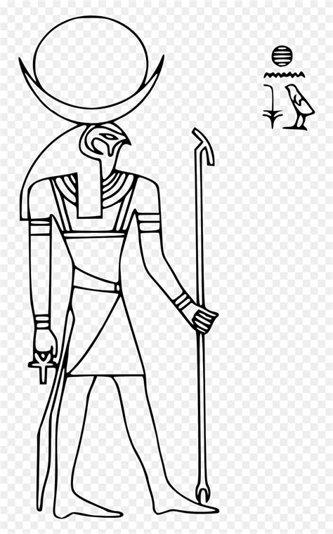 Sledding Drawing Egyptian - Ra Egyptian God Drawing Clipart (#5322675 ...