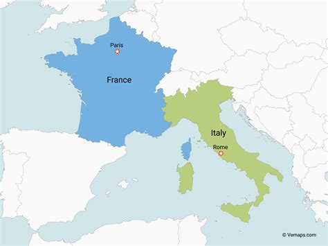 Map Of Italy And France – Map Of The Usa With State Names