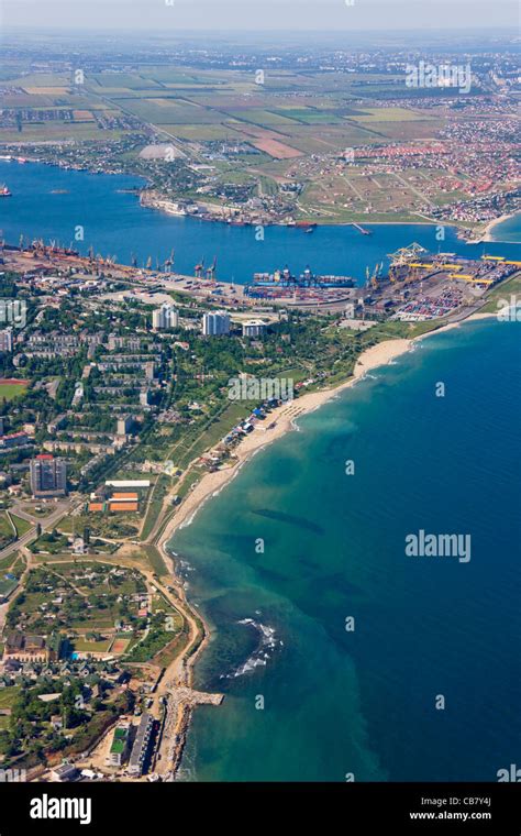 Aerial view of Odessa along the Black Sea, Odessa, Ukraine Stock Photo - Alamy