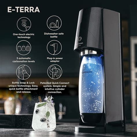 SodaStream E-Terra Sparkling Water Maker + Quick Connect – SodaStream Australia