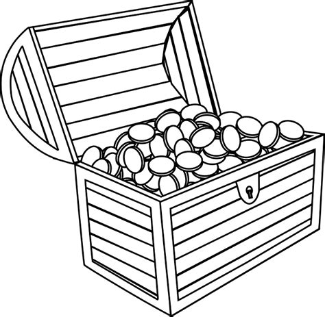 Treasure Chest Coins Open · Free vector graphic on Pixabay