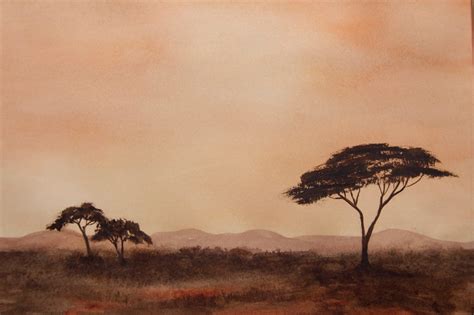 Jean Lurssen watercolors: Savannah Dawn