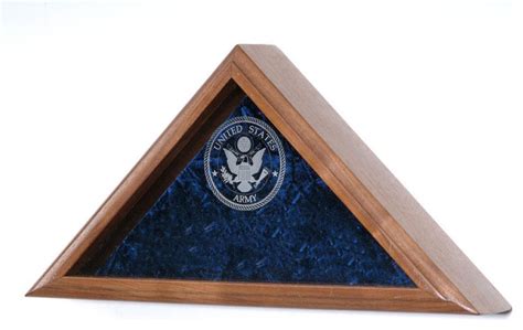 Solid Oak Military Burial Flag Display Case - Traditional - Display And Wall Shelves - by All ...