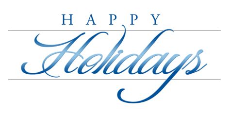 Happy Holidays Text Transparent | PNG All