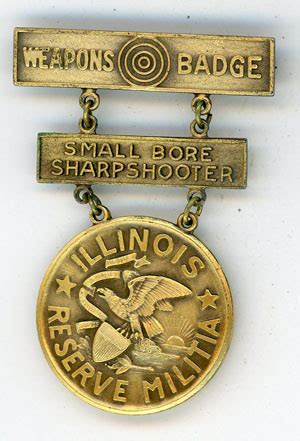 Illinois. Reserve Militia Weapons Badge, 1 bar – Floyd's Medals