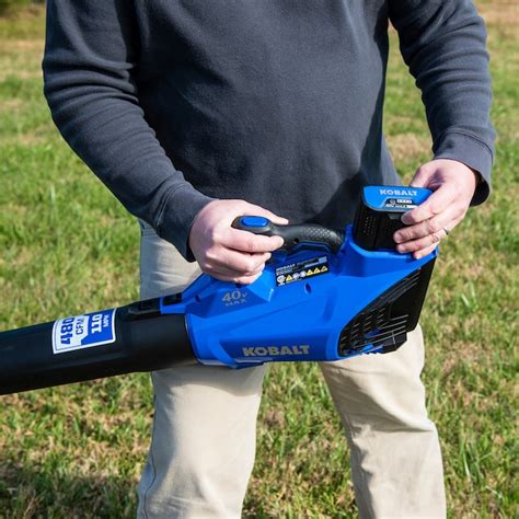 Kobalt 40-volt Max 480-CFM 110-MPH Handheld Cordless Electric Leaf Blower (Tool Only) in the ...