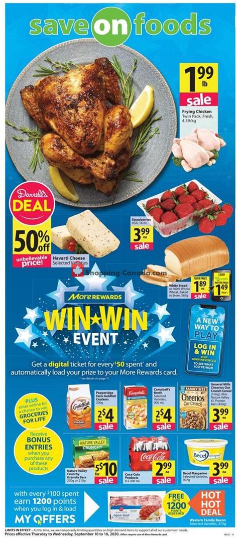 Save On Foods Canada, flyer - (Win-Win Event - BC): September 10 - September 16, 2020 | Shopping ...