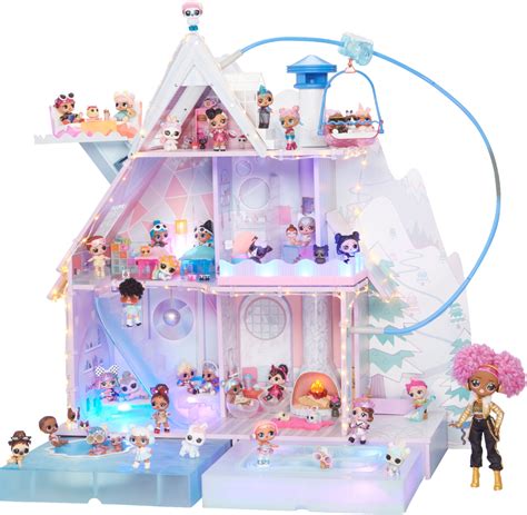 LOL Surprise Winter Disco Chalet Wooden Dollhouse, Great Gift For Kids Ages ...