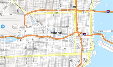 Florida Map Miami Area - Alyssa Marianna