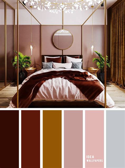 25 Best Color Schemes for Your Bedroom { Burgundy + Dark Gold Mustard + Blush Mauve } | Bedroom ...