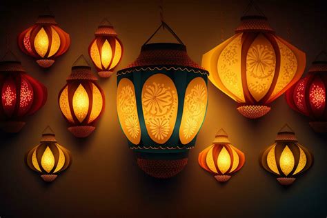 Happy diwali or deepavali traditional indian festival with lamp or sky lantern. Indian hindu ...