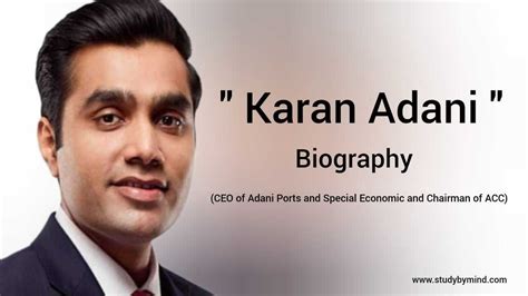 Karan Adani Biography in english (CEO of Adani Ports and Special ...