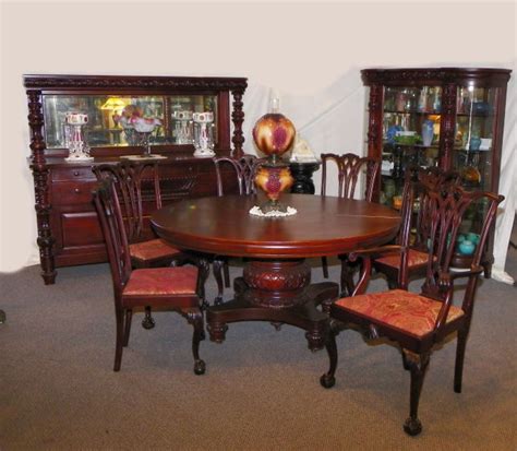 Bargain John's Antiques | Antique Mahogany 9 Pc. Dining Room Set ...