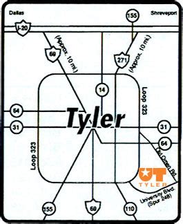 UT Tyler Campus Maps and Directions