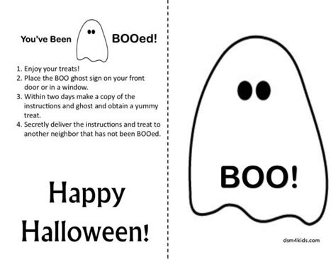 You’re my Boo! FREE You’ve Been BOOed Printable - dsm4kids