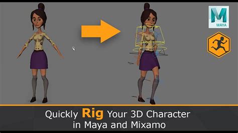 Quickly Rig your 3D Character in Maya and Maximo - YouTube