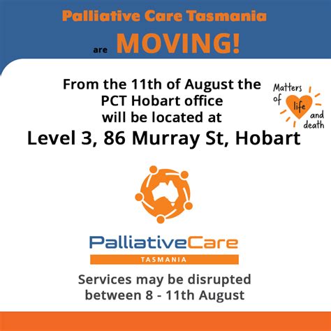 Palliative Care Tasmania – are MOVING – Palliative Care Tasmania