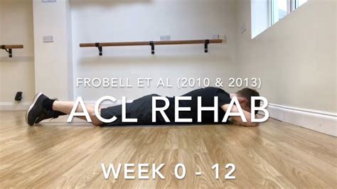 ACL Rehab Exercises - Weeks 0 -12 - YouTube